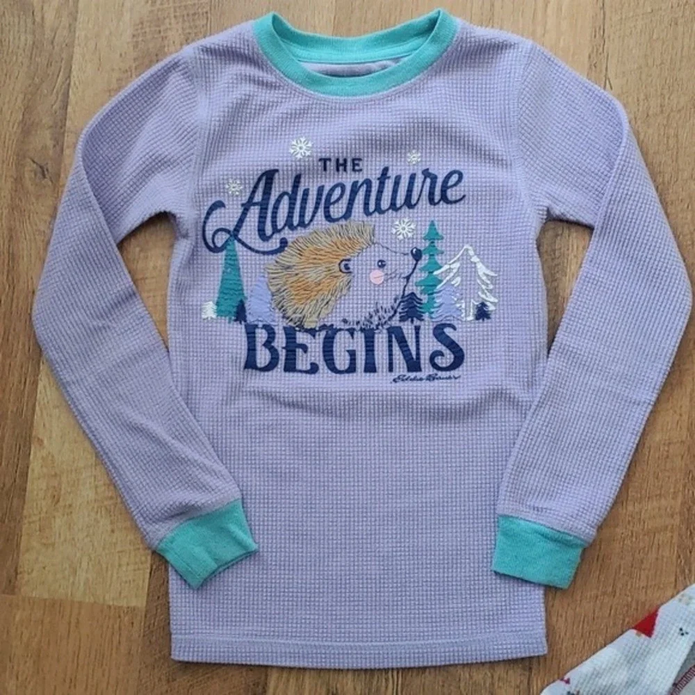 2 Eddie Bauer Waffle Weave Tops Size Kids‎ 6